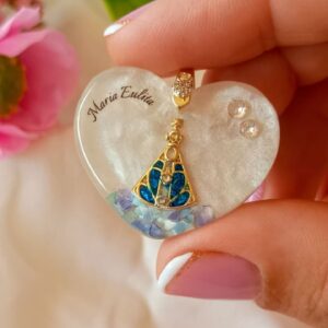 Pingente Coração – Nossa Senhora Aparecida